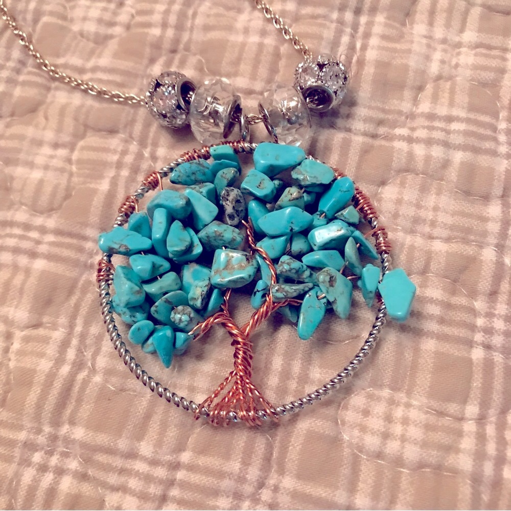 Turquoise Tree of Life Necklace